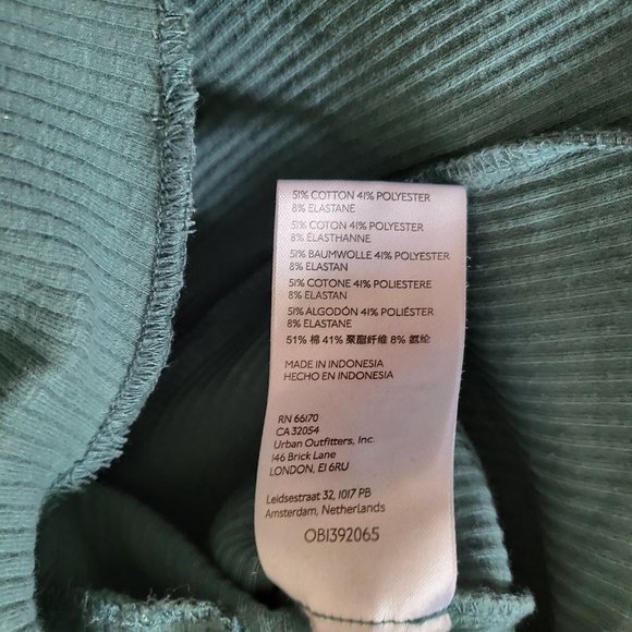 Urban Outfitters Ribbed Crop Top Green Size Small - Picture 4 of 5